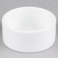 Libbey BW-008 Chef's Selection II 1.75 oz. Ultra Bright White Porcelain Disk Bowl - 36/Case