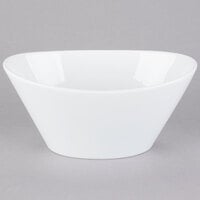 Libbey BW-5103 Chef's Selection II 45 oz. Ultra Bright White Porcelain Neptune Bowl - 12/Case