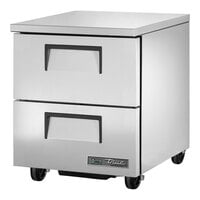 True TUC-27D-2-HC 27 5/8" Undercounter Refrigerator with Two Drawers
