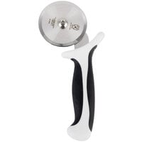 Mercer Culinary M18602WH Millennia® 2 3/4" High Carbon Steel Pizza Cutter with White Handle