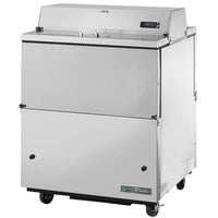 True TMC-34-S-DS-HC 34 1/4" 2 Sided Milk Cooler with Stainless Steel Exterior and Aluminum Interior