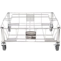 Rubbermaid 1956191 Slim Jim Two Container Stainless Steel Dolly
