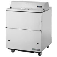 True TMC-34-S-SS-HC 34 1/4" One Sided Milk Cooler with Stainless Steel Interior and Exterior