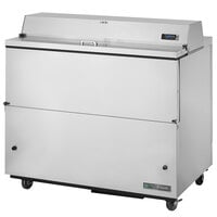 True TMC-49-S-HC 49 1/4" One Sided Milk Cooler with Stainless Steel Exterior and Aluminum Interior