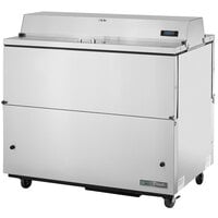 True TMC-49-S-DS-HC 49 1/4" 2 Sided Milk Cooler with Stainless Steel Exterior and Aluminum Interior