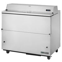 True TMC-49-S-SS-HC 49 1/4" One Sided Milk Cooler with Stainless Steel Exterior and Interior