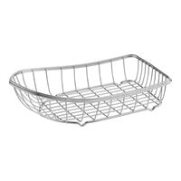Clipper Mill by GET 4-80008 Stainless Steel Boat Basket - 10 3/4" x 6 1/4" x 3 1/4"