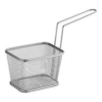 Clipper Mill by GET 4-81868 5" x 4" x 3 1/4" Stainless Steel Single Serving Mini Fry Basket