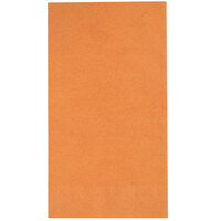 Creative Converting 323403 Pumpkin Spice Orange Guest Towel / Buffet Napkin, 3-Ply - 192/Case