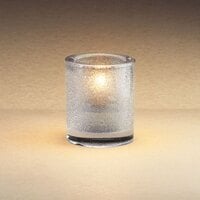 Sterno 80176 3 1/4" Clear Mini Bubbles Liquid Candle Holder