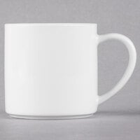 Libbey 905356506 Slenda 12 oz. Royal Rideau White Stacking Porcelain Mug - 36/Case