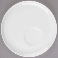 Libbey 905356531 Slenda 7" Royal Rideau White Porcelain Offset Well Saucer - 36/Case