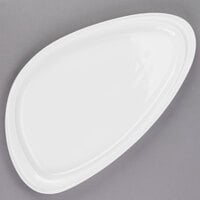 Libbey 905356405 Slenda 16" x 9 1/4" Triform Royal Rideau White Porcelain Plate - 12/Case