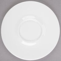 Libbey 905356590 Slenda 5 1/8" Royal Rideau White Porcelain Saucer - 36/Case