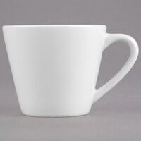 Libbey 950033506 Slenda 7 oz. Royal Rideau White Porcelain Tea Cup - 36/Case