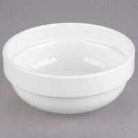 Libbey 950002469 Slenda 13 oz. Royal Rideau White Stacking Porcelain Soup and Cereal Bowl - 24/Case