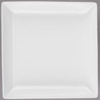 Libbey 905356917 Slenda 10 1/2" Square Royal Rideau White Porcelain Coupe Plate - 12/Case