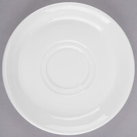 Libbey 950002300 Slenda 6 3/8" Royal Rideau White Porcelain Stacking Tea Saucer - 36/Case
