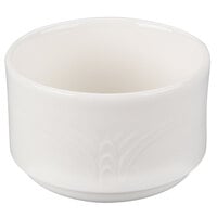 Reserve by Libbey 950041951 Cafe Royal 7 oz. Royal Rideau White Stacking Porcelain Bouillon - 36/Case