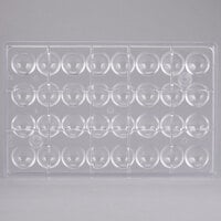 Matfer Bourgeat 380249 Polycarbonate 32 Compartment Half Spheres Chocolate Mold