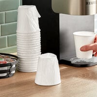 Lavex 10 oz. White Individually Wrapped Paper Hot Cup - 480/Case