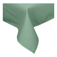 Intedge 54" x 110" Rectangular Seafoam Green Hemmed 65/35 Poly/Cotton Blend Cloth Table Cover