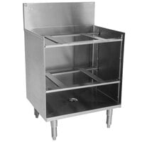 Eagle Group GR24-24 Spec-Bar 24" x 24" Stainless Steel Glass Rack Storage Unit with Shelves