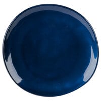 GET Cosmo 10 1/2" Blue Melamine Irregular Round Coupe Plate - 12/Case
