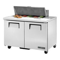 True TSSU-48-10-HC 48 3/8" Refrigerated Sandwich Prep Table with Two Doors