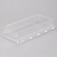 Solut 00072 8 3/4" x 4 3/8" Clear PET Smooth Wall Lid for Loaf Pan - 370/Case