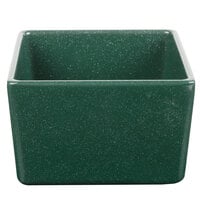 Tablecraft CW4000HGNS Contemporary Collection Hunter Green with White Speckle 24 oz. Straight Sided Bowl