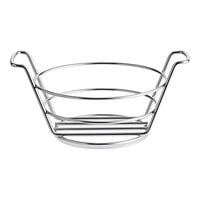 Clipper Mill by GET 4-22784 7" Round Stainless Steel Basket with Handles
