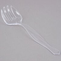 Choice 8 1/2 inch Clear Disposable Plastic Serving Fork - 72/Case