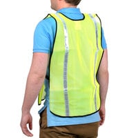 Cordova Lime High Visibility Mesh Safety Vest with 1 inch Reflective Tape