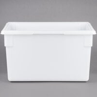 Rubbermaid FG350100WHT White Polyethylene Food Storage Box - 26" x 18" x 15"