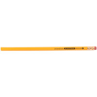 Universal One UNV55520 Medium Soft Yellow Barrel HB Lead #2 Blackstonian Pencil - 12/Pack