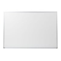 Universal White Melamine Dry Erase Board with Satin Aluminum Frame