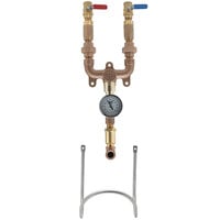 T&S MV-0771-12N-BVT Washdown Station with 3/4" NPT Mixing Valve and Thermometer Tee