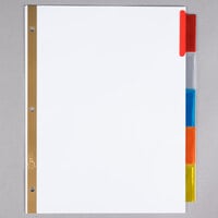 Avery® 11121 Big Tab White Paper 5-Tab Multi-Color Insertable Dividers