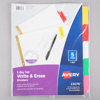 Avery® 23076 Big Tab Write & Erase 5-Tab Multi-Color Dividers