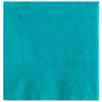 Choice Teal 2-Ply Beverage / Cocktail Napkin - 250/Pack