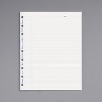 Blueline AFR9050R 9 1/4" x 7 1/4" White Pack of MiracleBind College Ruled Paper Refill Sheet - 50 Sheets