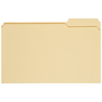 Universal UNV15123 Legal Size File Folder - Standard Height with 1/3 Cut Right Tab, Manila - 100/Box