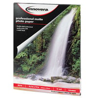 Innovera IVR99650 8 1/2" x 11" Matte Pack of 11 mil Heavy Weight Photo Paper - 50 Sheets