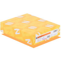 Astrobrights 22851 8 1/2" x 11" Cosmic Orange Pack of 65# Smooth Color Paper Cardstock - 250 Sheets