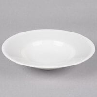 Reserve by Libbey 987659374 Silk 8.5 oz. Round Royal Rideau White Wide Rim Deep Porcelain Soup Bowl - 12/Case