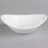 Reserve by Libbey 987659386 Silk 4 oz. Oval Royal Rideau White Porcelain Bowl - 36/Case