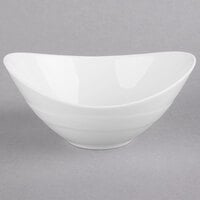 Reserve by Libbey 987659324 Silk 9.5 oz. Oval Royal Rideau White Porcelain Bowl - 24/Case