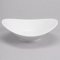 Reserve by Libbey 987659323 Silk 10 oz. Oval Royal Rideau White Porcelain Bowl - 24/Case