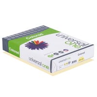 Universal Office UNV11201 8 1/2" x 11" Canary Ream of 20# Color Copy Paper - 500 Sheets
